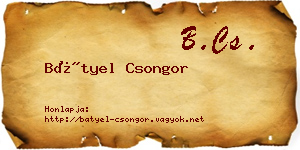 Bátyel Csongor névjegykártya